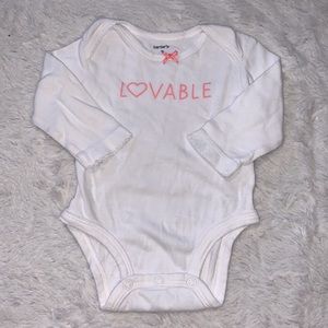 (3 for $10) Carter’s “loveable” bodysuit